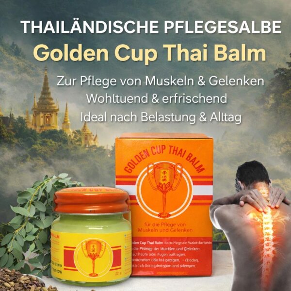 Golden Cup Thai Balm Salbe 22 g – Original aus Thailand