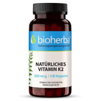Natürliches Vitamin K2 200 mcg 100 Kapseln