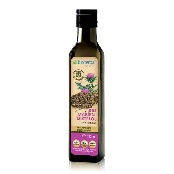 Mariendistelöl 250 ml – kaltgepresst, unraffiniert