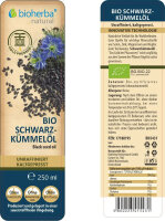 Schwarzkümmelöl 250 ml – kaltgepresst,...